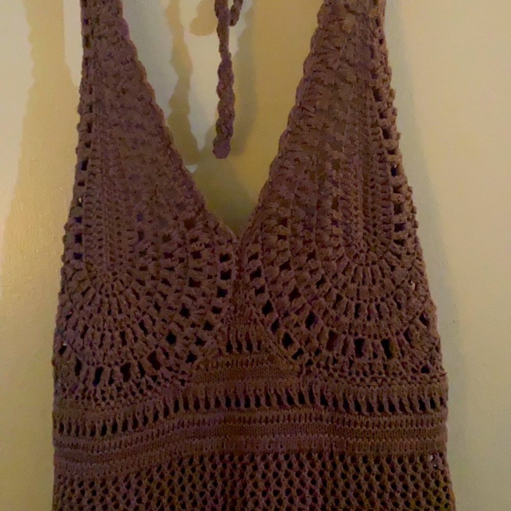 Vintage crochet beach dress